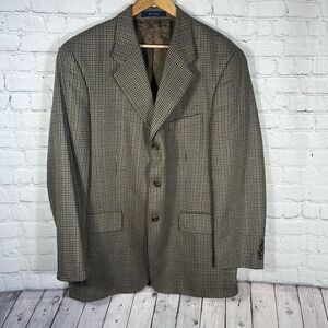 Ralph Ralph Lauren Blue label‎ mens Blazer Brown Houndstooth Sport Coat